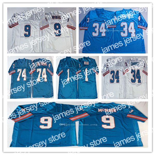 james ncaa men oiler vintage football 34 earl campbell 9 steve mcnair 74 bruce matthews 1 warren moon stitched retro blue white jerseys, Black
james ncaa men oiler vintage football 34 earl campbell 9 steve mcnair 74 bruce matthews 1 warren moon stitched retro blue white jerseys, Black