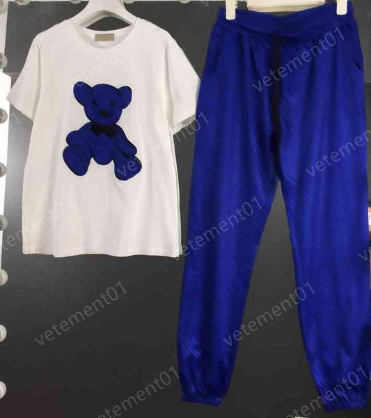 womens two piece pants fashion brand print tshirts with trousers 2 piece sets luxury designer tracksuits women clothing, White
womens two piece pants fashion brand print tshirts with trousers 2 piece sets luxury designer tracksuits women clothing, White