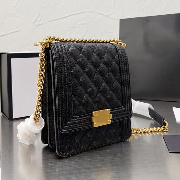 15x20cm channel womens classic mini flap boy bags grained calfskin caviar leather ladies cartable shoulder cross body handbags multi pochett
15x20cm channel womens classic mini flap boy bags grained calfskin caviar leather ladies cartable shoulder cross body handbags multi pochett