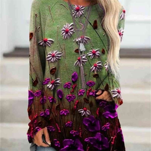 spring summer gradient floral print women blouse shirt long sleeves casual loose streetwear elegant party pullover 210412, White
spring summer gradient floral print women blouse shirt long sleeves casual loose streetwear elegant party pullover 210412, White