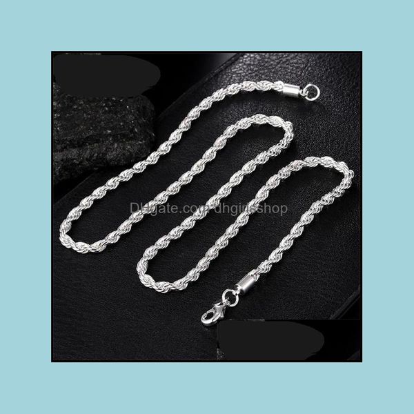 chains necklaces pendants jewelry european and american twist rope ladies men fashion wedding charm a390 drop dhuun, Silver
chains necklaces pendants jewelry european and american twist rope ladies men fashion wedding charm a390 drop dhuun, Silver