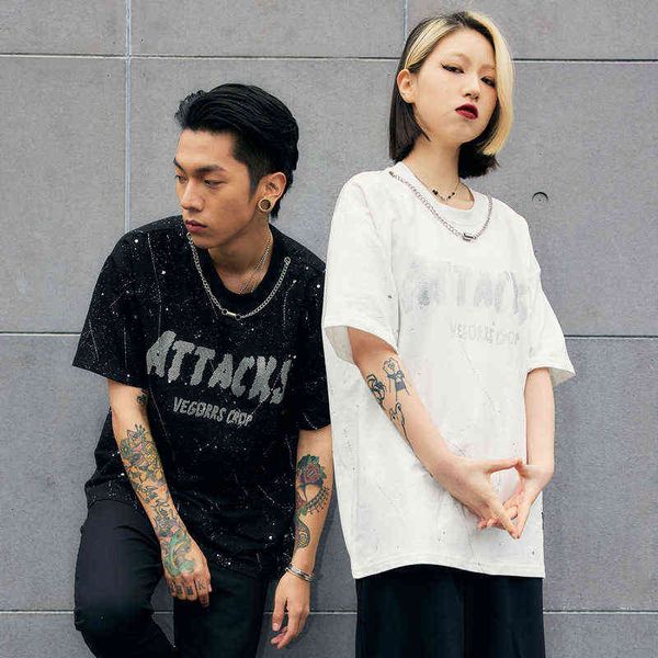 designer men's t-shirt american high splash ink drill short sleeve t-shirt men and women's summer minority design sense fried stre, White;black
designer men's t-shirt american high splash ink drill short sleeve t-shirt men and women's summer minority design sense fried stre, White;black