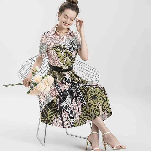 casual dresses banana leaf printed ruili fashion dress single breasted lapel short sleeve lined skirt belt slim women's long gryp, Black;gray
casual dresses banana leaf printed ruili fashion dress single breasted lapel short sleeve lined skirt belt slim women's long gryp, Black;gray