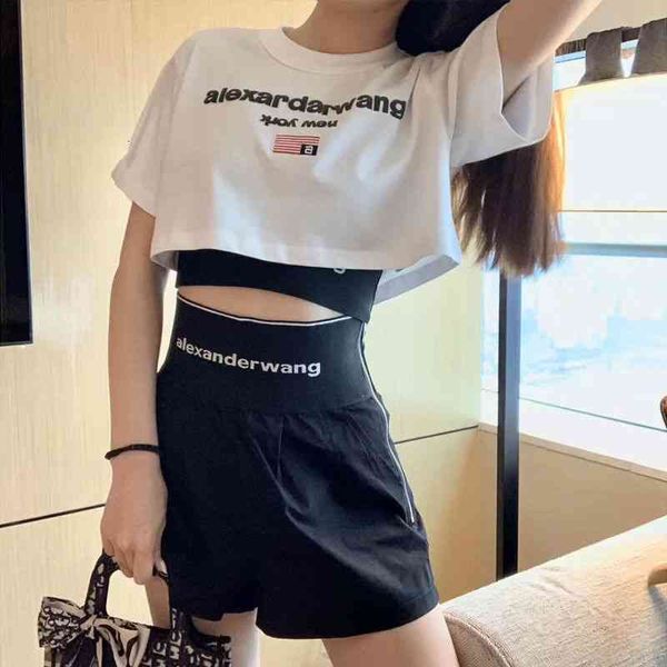 women's t-shirt aw dawang's summer letter printing loose short round neck short sleeve z9jg ko0j, White