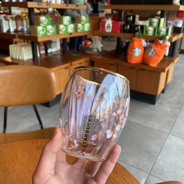 starbucks 2020 cherry blossom season pink and tender double-layer cherry petal painted gold glass girl pink and tender water glass drinking
starbucks 2020 cherry blossom season pink and tender double-layer cherry petal painted gold glass girl pink and tender water glass drinking
