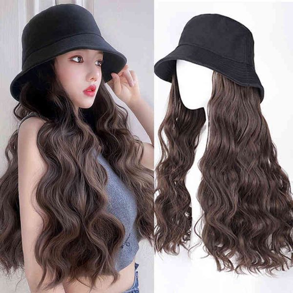 nxy wigs lativ long wavy hat synthetic for women natural hair connection with black beige fisherman detachable daily 220528, Black;brown
nxy wigs lativ long wavy hat synthetic for women natural hair connection with black beige fisherman detachable daily 220528, Black;brown