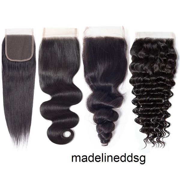 4x4 lace closure virgin brazilian human hair middle three part closure straight body loose deep wave curly natural color 8-18 inch 0ix9, Black
4x4 lace closure virgin brazilian human hair middle three part closure straight body loose deep wave curly natural color 8-18 inch 0ix9, Black