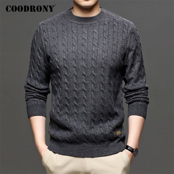 coodrony brand sweater men streetwear fashion knitwear jumper o-neck pullover men clothing autumn winter casual sweaters c1191 201126, White;black
coodrony brand sweater men streetwear fashion knitwear jumper o-neck pullover men clothing autumn winter casual sweaters c1191 201126, White;black