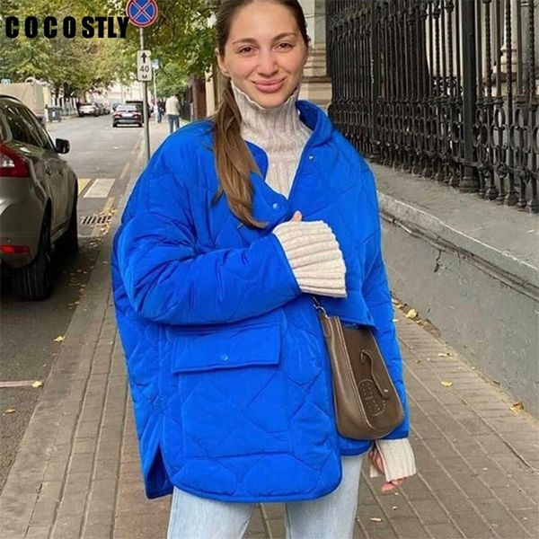 woman autumn and winter coat womens parkas casual loose cottonpadded coat blue round neck cottonpadded coat trf 220801, Black
woman autumn and winter coat womens parkas casual loose cottonpadded coat blue round neck cottonpadded coat trf 220801, Black