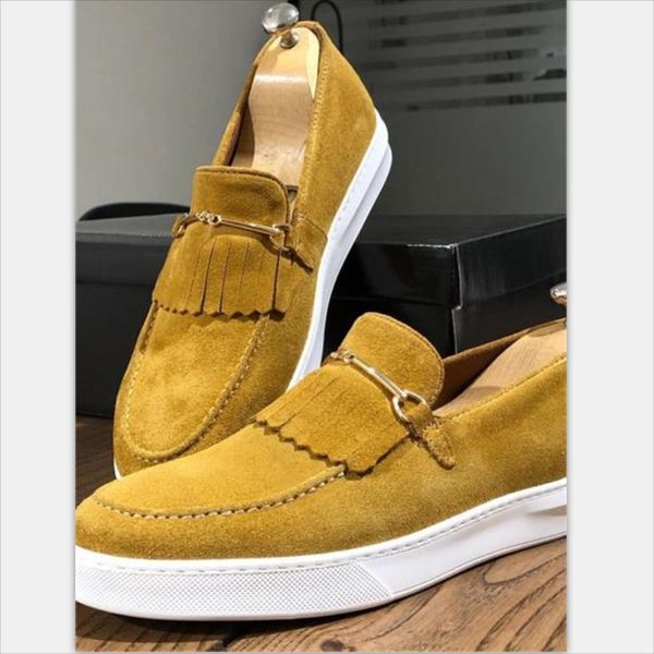 Men Elegant Casual Shoes Classic Moccasin Solid Color Faux Suede Metal Chain Tassel Fashion Business Party Outdoor Dress Shoes, Clear 
Men Elegant Casual Shoes Classic Moccasin Solid Color Faux Suede Metal Chain Tassel Fashion Business Party Outdoor Dress Shoes, Clear