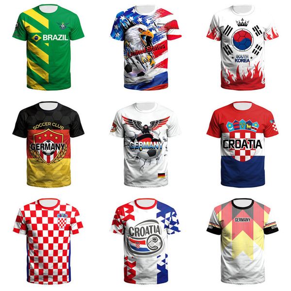 2022 qatar world cup t-shirt spring summer national football team brazil men women soccer club tshirts sportswear fans cheer short sleeve ca, White
2022 qatar world cup t-shirt spring summer national football team brazil men women soccer club tshirts sportswear fans cheer short sleeve ca, White