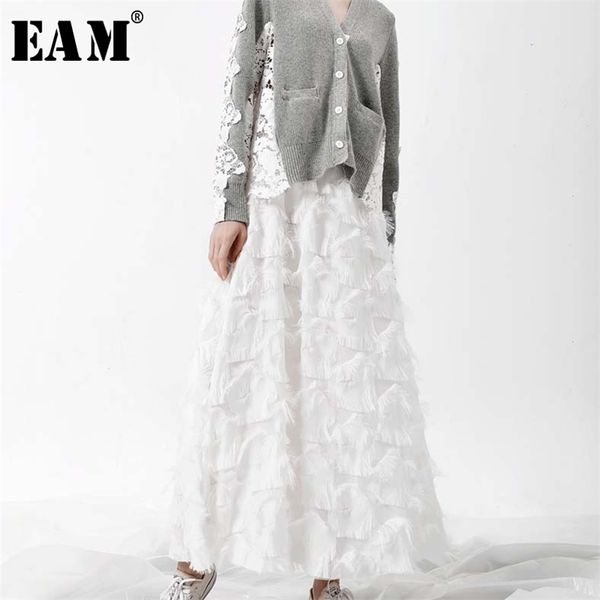 eam 2020 spring new fashion black white tassels stitching big pendulum long type half body skirt women yc237 t200712
eam 2020 spring new fashion black white tassels stitching big pendulum long type half body skirt women yc237 t200712