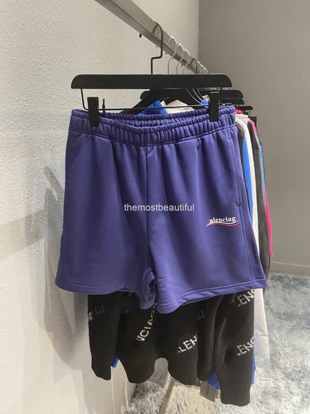 men's shorts fashion brand paris b classic summer printed cola wave embroidered terry shorts sports casual pants, White;black
men's shorts fashion brand paris b classic summer printed cola wave embroidered terry shorts sports casual pants, White;black