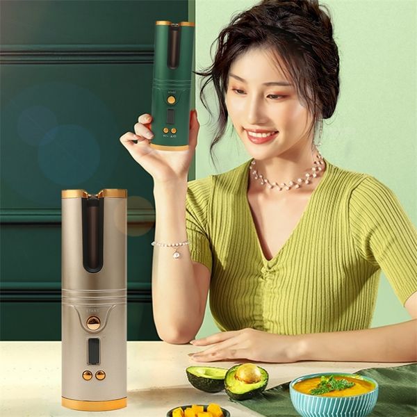 usb rechargeable portable cordless automatic ceramic hair curler lcd display temperature ajustable u type hair curling iron 220624
usb rechargeable portable cordless automatic ceramic hair curler lcd display temperature ajustable u type hair curling iron 220624