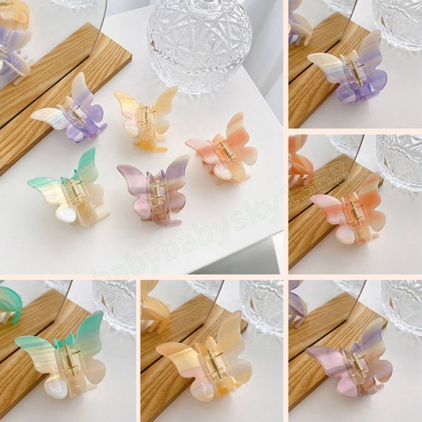 acetate hair claw butterfly hairpin clips gradient tie-dye colored hair styling tools barrettes women girls hair accessories, Slivery;white
acetate hair claw butterfly hairpin clips gradient tie-dye colored hair styling tools barrettes women girls hair accessories, Slivery;white