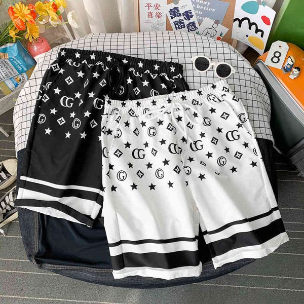 men's shorts summer thin capris personalized fashion brand large underpants travel sports fast drying beach pants lace up shorts men, White;black
men's shorts summer thin capris personalized fashion brand large underpants travel sports fast drying beach pants lace up shorts men, White;black