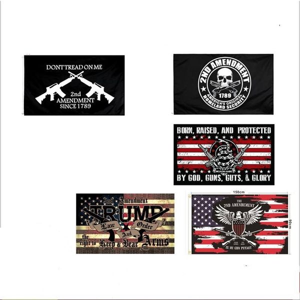 new america flags amendment 90x150cm police 2nd trump flag banner usa gadsden 665 d3
