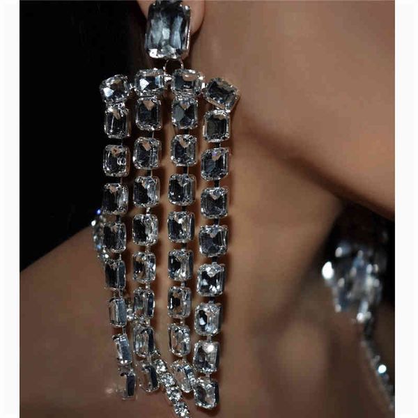 fashion rhinestone material tassel design luxury crystal large pendant earrings ladies party wedding dress up, Golden
fashion rhinestone material tassel design luxury crystal large pendant earrings ladies party wedding dress up, Golden