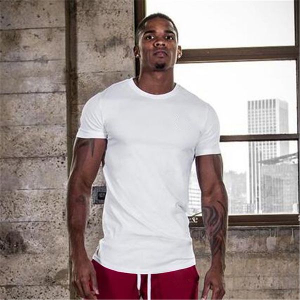 sport men cotton mens running solid color sportswear fitness shirt blank slim fit gym tshirt 220614, White;black
sport men cotton mens running solid color sportswear fitness shirt blank slim fit gym tshirt 220614, White;black