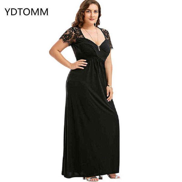 big sizes party dress ladies lace long dress elegant summer robe longue femme plus size dresses for women 4xl 5xl 6xl l220530, Black;gray
big sizes party dress ladies lace long dress elegant summer robe longue femme plus size dresses for women 4xl 5xl 6xl l220530, Black;gray