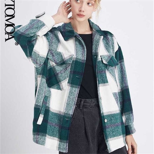 vintage stylish pockets oversized plaid jacket coat women fashion lapel collar long sleeve loose outerwear chic 211117, Black;brown
vintage stylish pockets oversized plaid jacket coat women fashion lapel collar long sleeve loose outerwear chic 211117, Black;brown