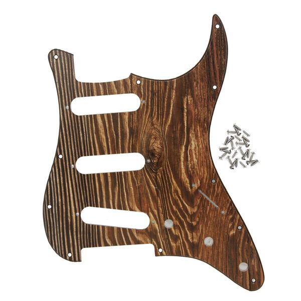 wood color sss pickguard guitar scratch plate with screws for 11 hole strat style electric guitar parts
wood color sss pickguard guitar scratch plate with screws for 11 hole strat style electric guitar parts
