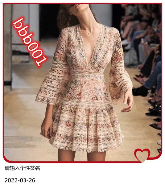 self portrait dress women high-end print floral embroidery hollow out lace v-neck pink bohemian beach, Black;gray
self portrait dress women high-end print floral embroidery hollow out lace v-neck pink bohemian beach, Black;gray