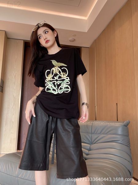 women's t-shirt designer chaopai 2022 spring and summer new embroidery plant specimen t-shirt loose casual bird short sleeve men women, White
women's t-shirt designer chaopai 2022 spring and summer new embroidery plant specimen t-shirt loose casual bird short sleeve men women, White