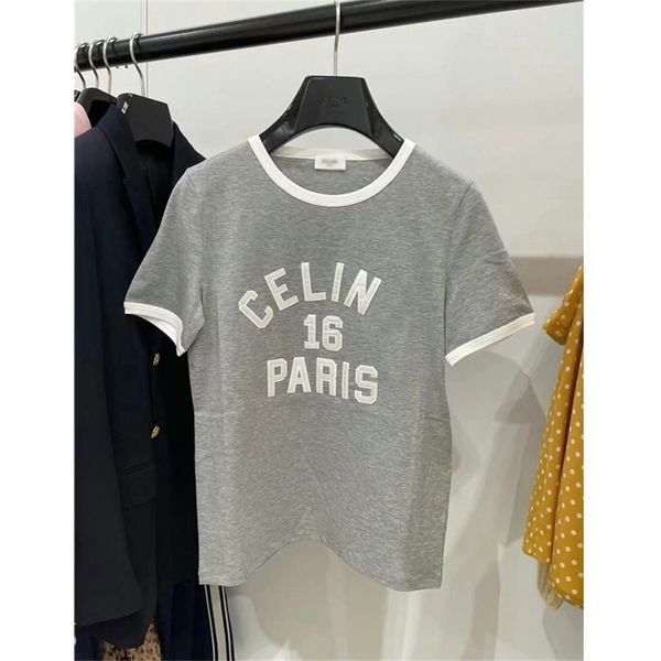 spring and summer new digital sticker embroidery cel contrast round neck loose casual short sleeve t-shirt 55% off shop sale, White
spring and summer new digital sticker embroidery cel contrast round neck loose casual short sleeve t-shirt 55% off shop sale, White