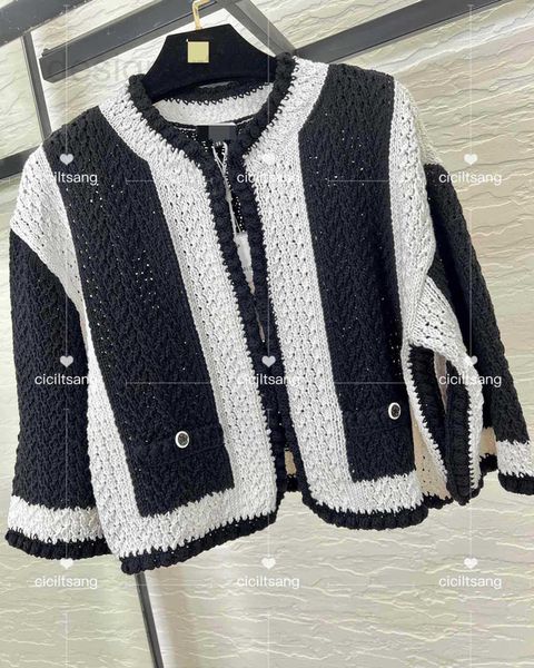 women's jackets designer 2022 early spring new small fragrance black and white color matching heavy craft manual cardigan zq5t, Black;brown
women's jackets designer 2022 early spring new small fragrance black and white color matching heavy craft manual cardigan zq5t, Black;brown