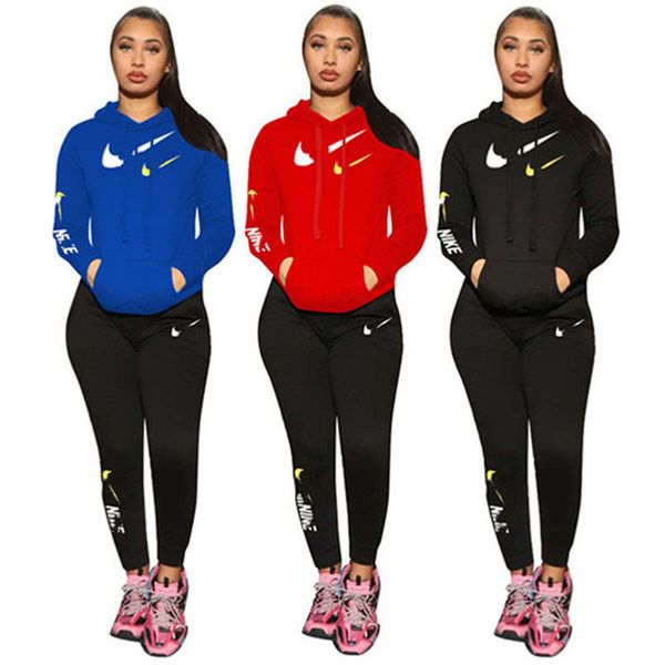 2022 brand designer women embroidery letter tracksuits winter fall casual 2 piece sets hoodies pants fashion hooded sports suit pullover lon, Gray
2022 brand designer women embroidery letter tracksuits winter fall casual 2 piece sets hoodies pants fashion hooded sports suit pullover lon, Gray