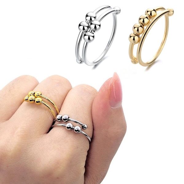 antistress ring fidget spinner toys rotate y anti stress ring single coil spiral beads rings jewlery gifts, Silver
antistress ring fidget spinner toys rotate y anti stress ring single coil spiral beads rings jewlery gifts, Silver
