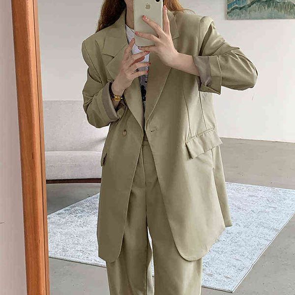 vintage blazer suit korean style 2piece set women blazer jacket high waist pants long sleeve suits office lady two piece outfits j220813, White;black
vintage blazer suit korean style 2piece set women blazer jacket high waist pants long sleeve suits office lady two piece outfits j220813, White;black