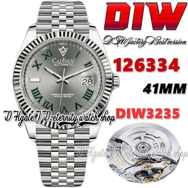 diw diw126334 sa3235 automatic mens watch 41mm fluted bezel gray dial roman markers 904l jubileesteel bracelet with same serial warranty car, Slivery;brown
diw diw126334 sa3235 automatic mens watch 41mm fluted bezel gray dial roman markers 904l jubileesteel bracelet with same serial warranty car, Slivery;brown