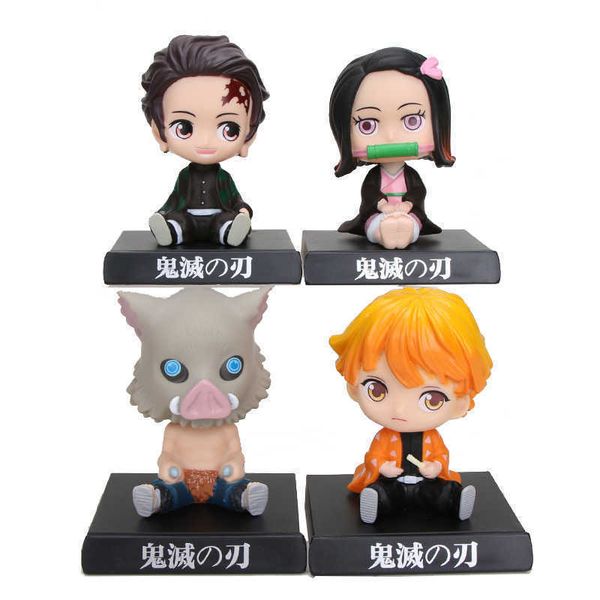 huiya01 11cm anime demon slayer figure q version shaking head nezuko tanjirou zenitsu inosuke pvc car ornaments q0722
huiya01 11cm anime demon slayer figure q version shaking head nezuko tanjirou zenitsu inosuke pvc car ornaments q0722