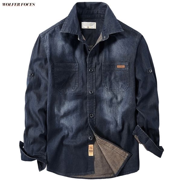 denim long-sleeved men's shirt high-quality casual fit large size oversized clothing s-4xl 220323, White;black
denim long-sleeved men's shirt high-quality casual fit large size oversized clothing s-4xl 220323, White;black