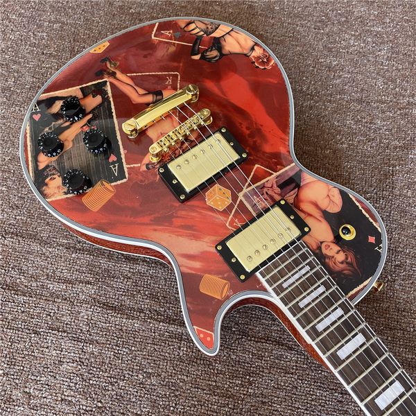 new arrival custom electric guitar witn lady stickers on , rosewood fingerboard , gold color hardware ,guitar
new arrival custom electric guitar witn lady stickers on , rosewood fingerboard , gold color hardware ,guitar