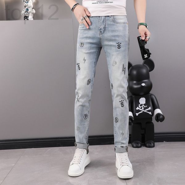 men's jeans designer fashion brand embroidered jeans men's summer thin 2022 new high-end fashion slim fit pants nnit, Blue
men's jeans designer fashion brand embroidered jeans men's summer thin 2022 new high-end fashion slim fit pants nnit, Blue
