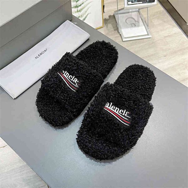 sandals b family woolen slippers women's one word cola embroidered letters flat bottom sandals leisure paris shoes et7o, Black
sandals b family woolen slippers women's one word cola embroidered letters flat bottom sandals leisure paris shoes et7o, Black