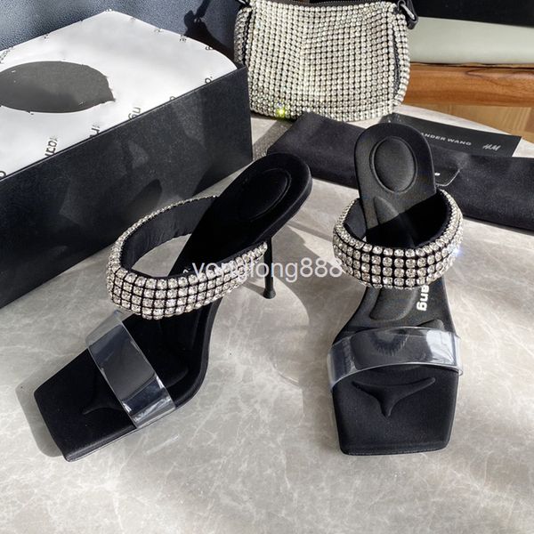 slippers spring and autumn square head transparent aw thin heel sandals women wear open toe high-heeled, Black
slippers spring and autumn square head transparent aw thin heel sandals women wear open toe high-heeled, Black