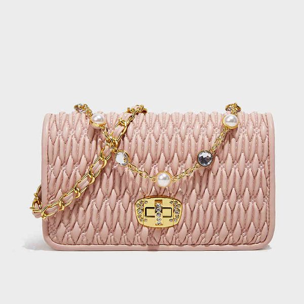 2022 leather pleated small square pearl chain fashion yangqixian women's bag high sense versatile one shoulder msenger bag
2022 leather pleated small square pearl chain fashion yangqixian women's bag high sense versatile one shoulder msenger bag