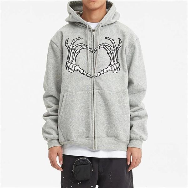 mens y2k aesthetic gothic hoodie halloween graphic skeleton print long sleeve zip up sweatshirts jacket 90s coat streetwear 220721, Black
mens y2k aesthetic gothic hoodie halloween graphic skeleton print long sleeve zip up sweatshirts jacket 90s coat streetwear 220721, Black