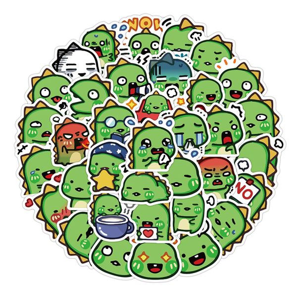 

40pcs cute cartoon dinosaur vinyl stickers pack kids luggage car sticker guitar cases decals diy lapwaterproof decor