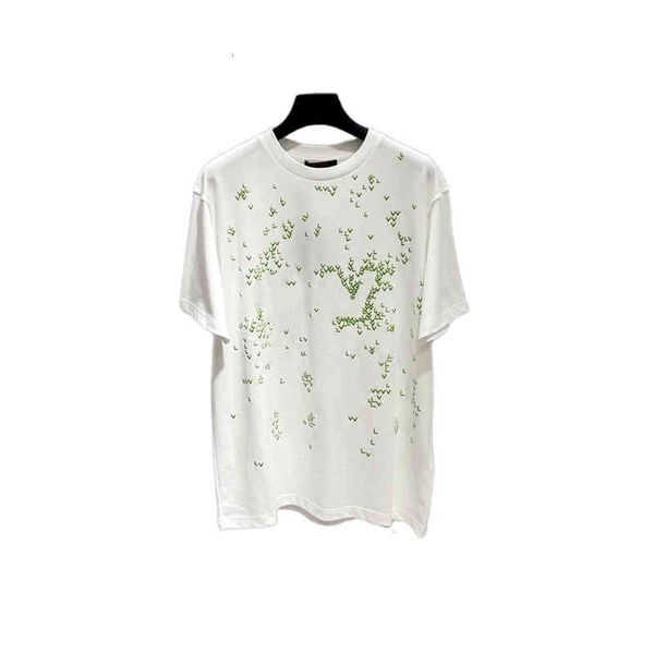 french style designer men's t-shirts letters embroidery short sleeve tees embossed women's oversized fashion applique fashion luxu, White;black
french style designer men's t-shirts letters embroidery short sleeve tees embossed women's oversized fashion applique fashion luxu, White;black