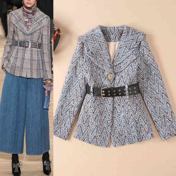 casual dresses autumn and winter street women's double collar single breasted small fragrance tweed coat with belt, Black;gray
casual dresses autumn and winter street women's double collar single breasted small fragrance tweed coat with belt, Black;gray