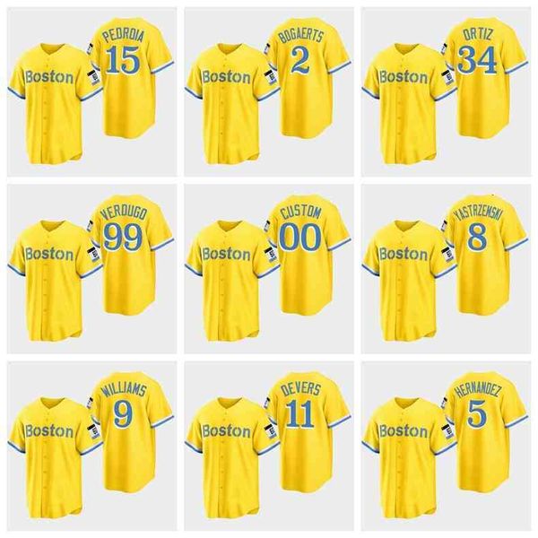 #5 enrique hernandez baseball jersey boston red #11 rafael devers #34 david ortiz 99 alex verdugo 2 xander bogaerts gold city connect sox, Black
#5 enrique hernandez baseball jersey boston red #11 rafael devers #34 david ortiz 99 alex verdugo 2 xander bogaerts gold city connect sox, Black