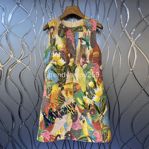casual dresses spring and summer women's round neck heavy industry sequin embroidered flower sleeveless beautiful short skirt dress, Black;gray
casual dresses spring and summer women's round neck heavy industry sequin embroidered flower sleeveless beautiful short skirt dress, Black;gray