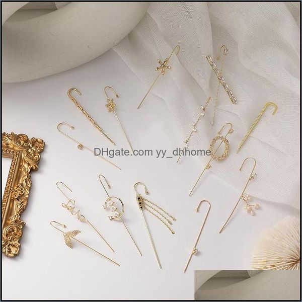 other earrings jewelry cler hook ears cuff studs earring alloy rhinestone ear for women birthday valentines day g dhsxy, Golden;silver
other earrings jewelry cler hook ears cuff studs earring alloy rhinestone ear for women birthday valentines day g dhsxy, Golden;silver