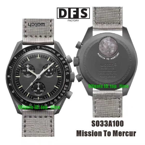 2022 bioceramic moonswatch swiss quqrtz chronograph mens watch so33a100 mission to mercury 42mm ceramic gray dial textile strap gents watche, Slivery;brown
2022 bioceramic moonswatch swiss quqrtz chronograph mens watch so33a100 mission to mercury 42mm ceramic gray dial textile strap gents watche, Slivery;brown