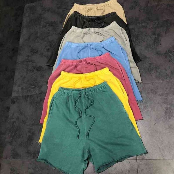 men's shorts summer solid color washing water used terry shorts loose drawstring hip hop capris men's and women's fashion k85, White;black
men's shorts summer solid color washing water used terry shorts loose drawstring hip hop capris men's and women's fashion k85, White;black